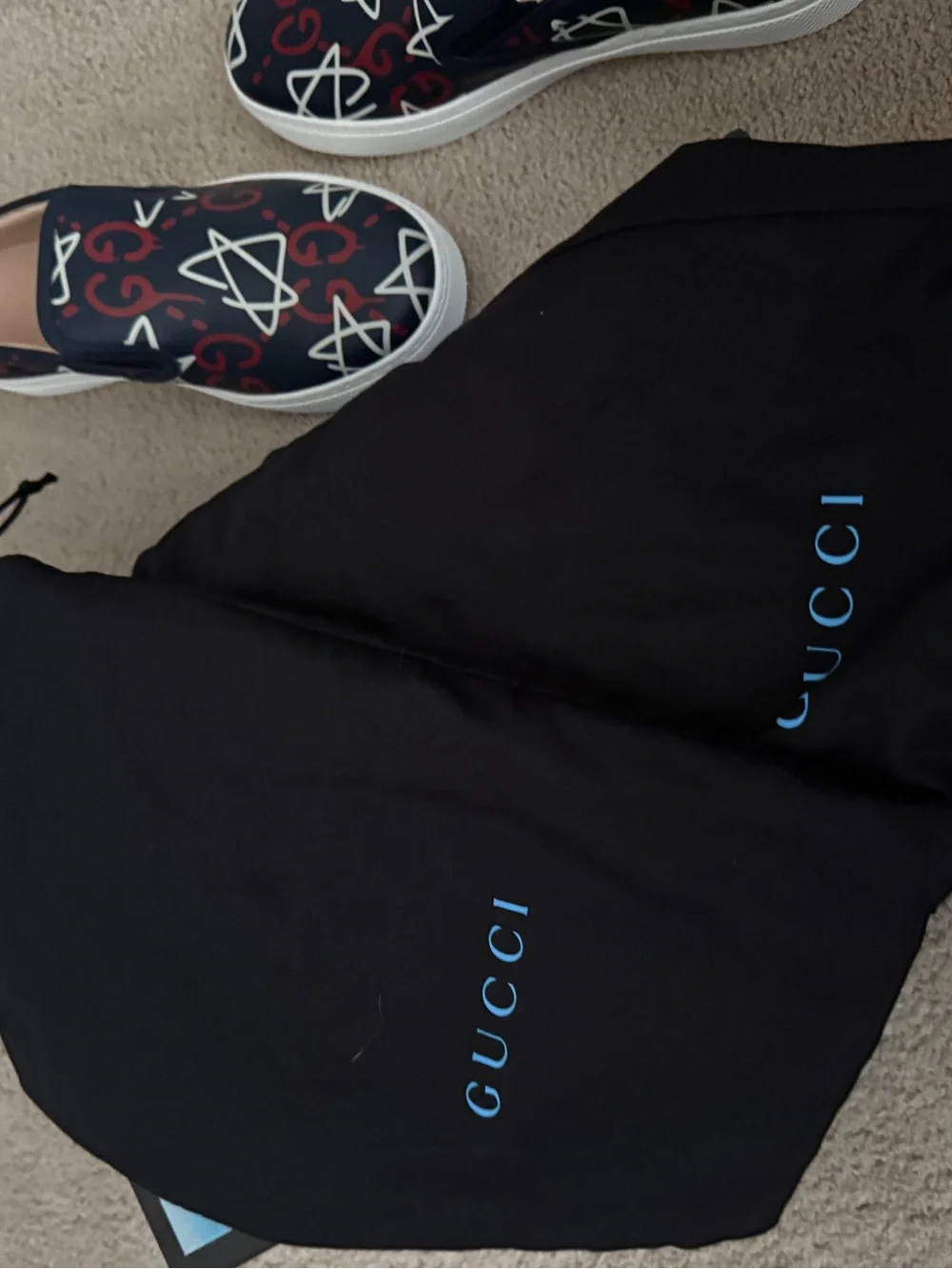Gucci Ghost men’s slip on shoes